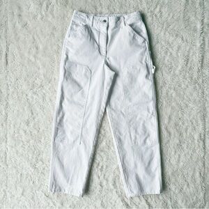 Wilfred Free Aritzia Woman White High Rise Cargo Utility Straight Leg Pants US6